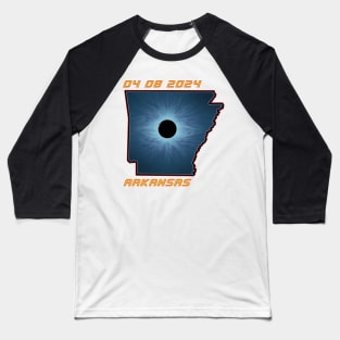 Arkansas 2024 Total Solar Eclipse Baseball T-Shirt